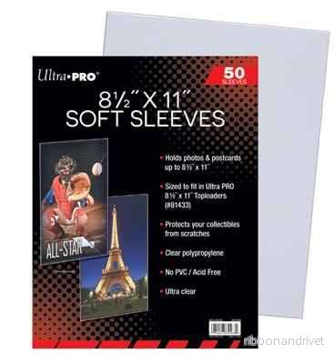 UP – 8-1/2″ x 11″ Soft Sleeves (50 Sleeves) UP – 8-1/2″ x 11″ Soft Sleeves (50 Sleeves)