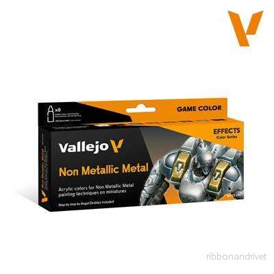 Vallejo – Game Color 8-färgersset – Non Metallic Metal 18 ml Vallejo – Game Color 8-färgersset – Non Metallic Metal 18 ml