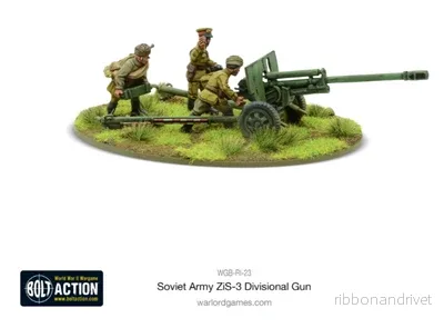 Bolt Action - Sovjetisk ZIS-3 76mm Divisionskanon