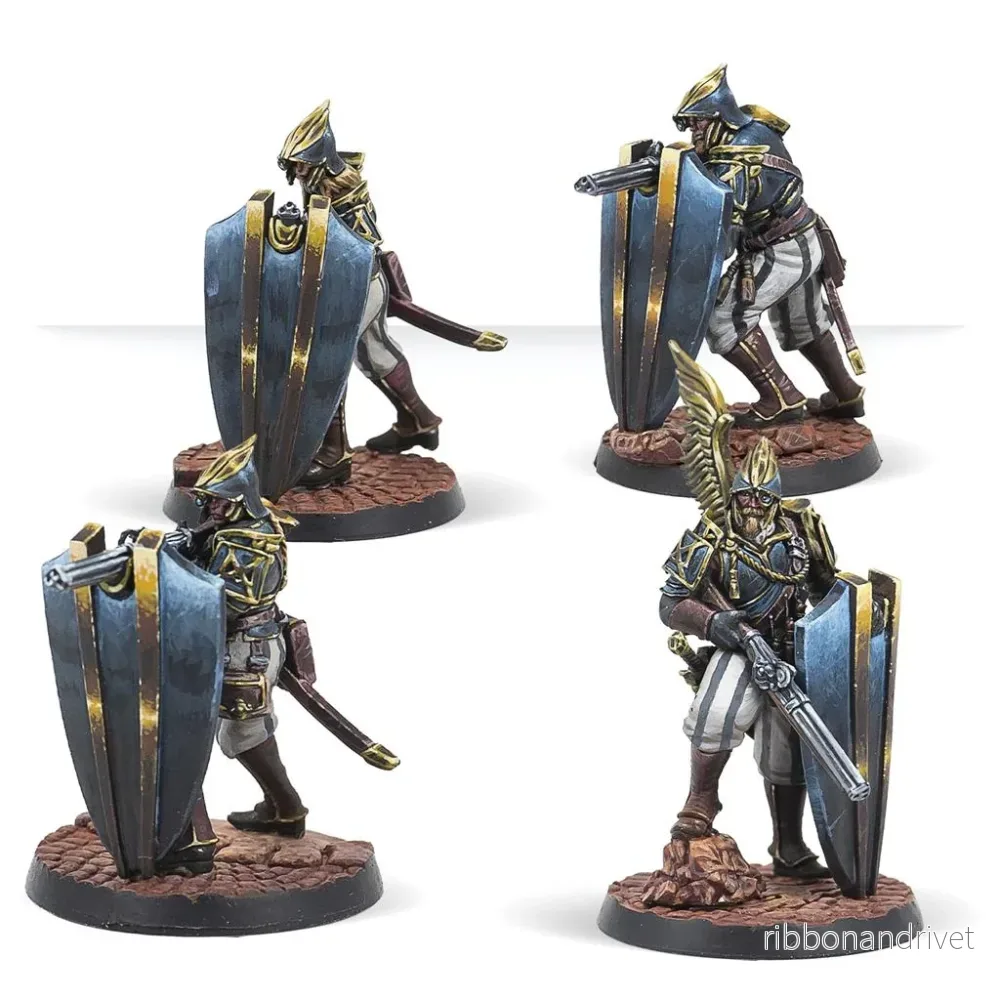 Warcrow Adventures Black Legion Arquebusiers
