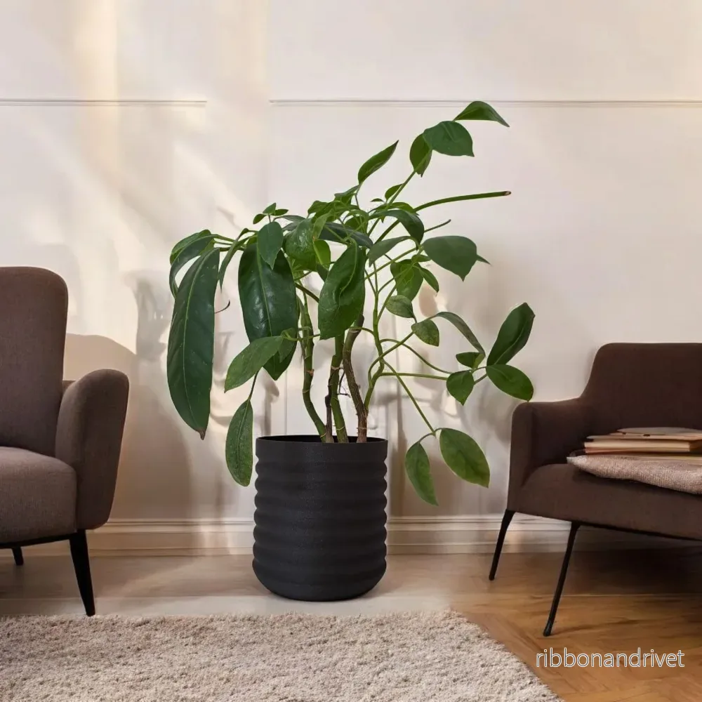 Modern RippleBloom-vas med vågformad design - Bild 2