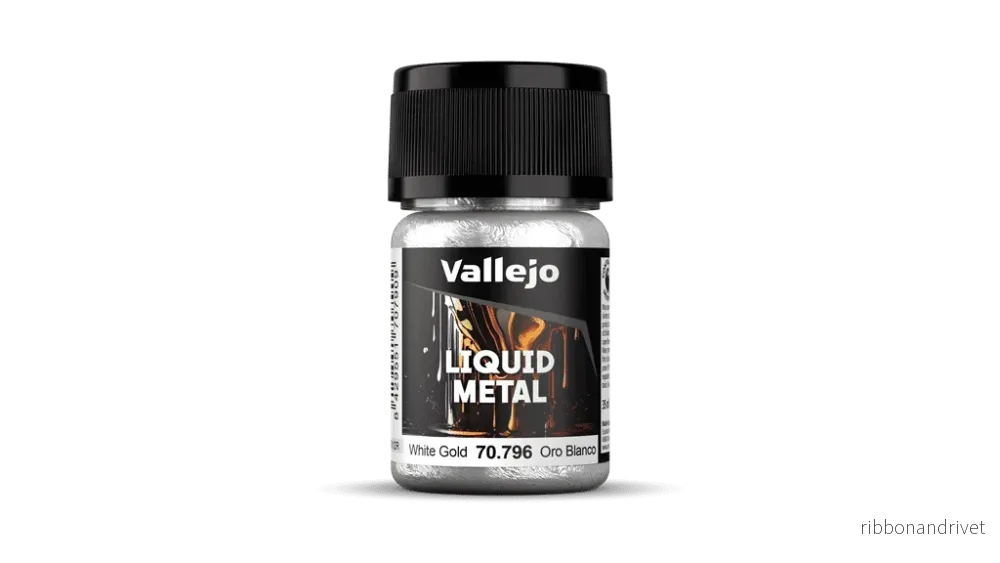 Vallejo – Liquid Gold / Alkoholbaserade metallfärger – Vit Guld 35 ml Vallejo – Liquid Gold / Alkoholbaserade metallfärger – Vit Guld 35 ml