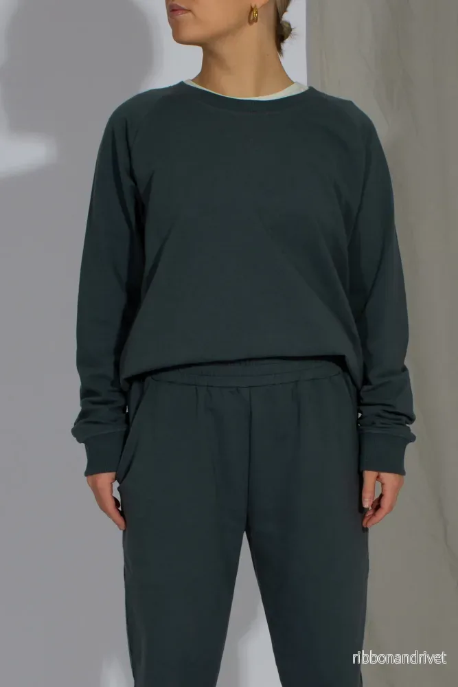 Asha Sweatshirt – Petrol Grey Asha Sweatshirt – Petrol Grey