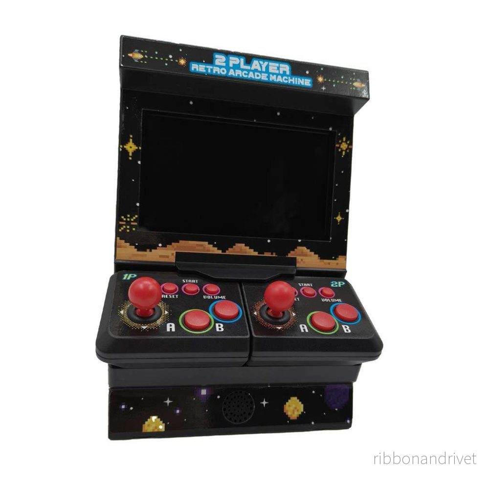 Mad Monkey – Retro Mini Arcade Machine Dual Controller (inkl. 300 8-bitspel) Mad Monkey – Retro Mini Arcade Machine Dual Controller (inkl. 300 8-bitspel)