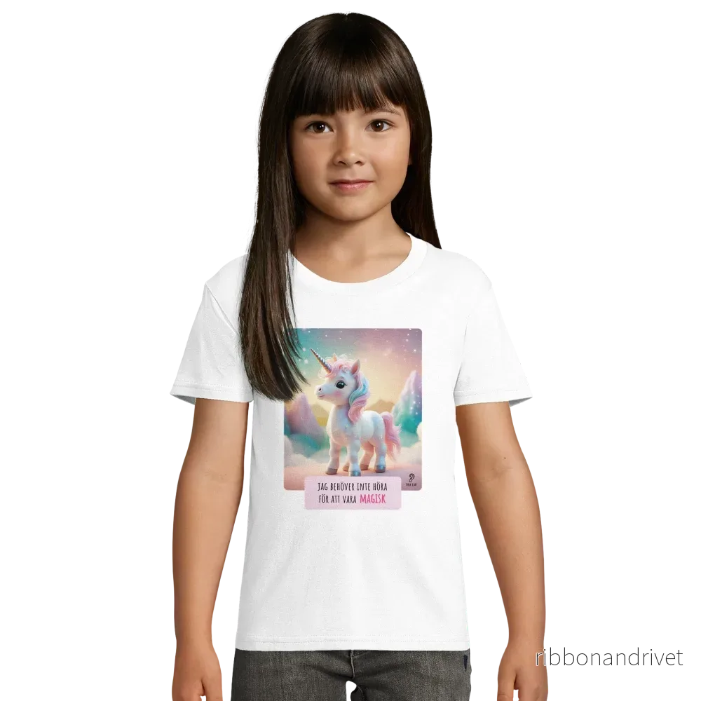 ECO Friendly T-shirt – Jag behöver inte höra för att vara magisk ECO Friendly T-shirt – Jag behöver inte höra för att vara magisk