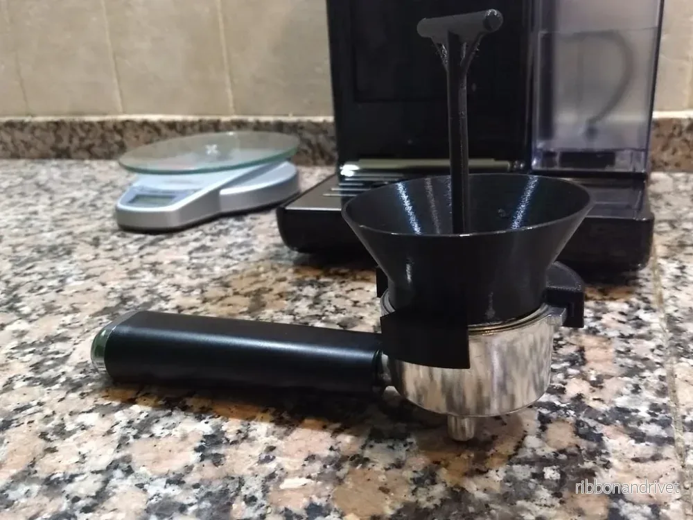 Espressoportafiltertratt med fördelarfunktion