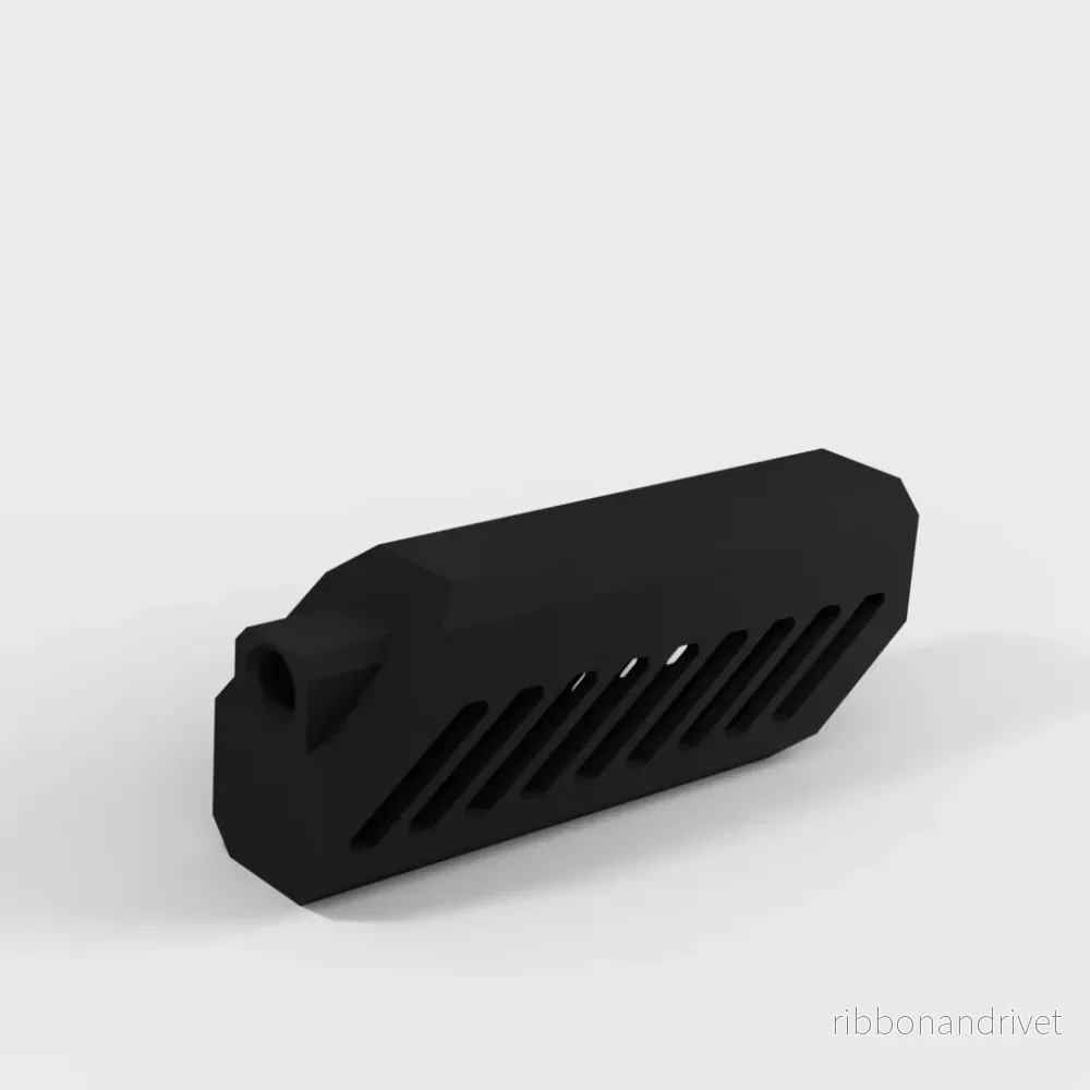 Futuristisk 14mm ljuddämpare för airsoftvapen - Bild 2