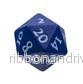 UP - Vivid Heavy Metal Dice: Blå - Bild 3