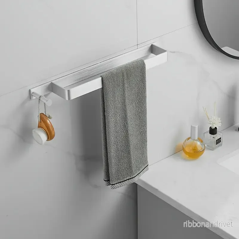 Elegant handdukshållare i modern design - Handduksstång I Rostfritt Stål 40cm - Bild 2