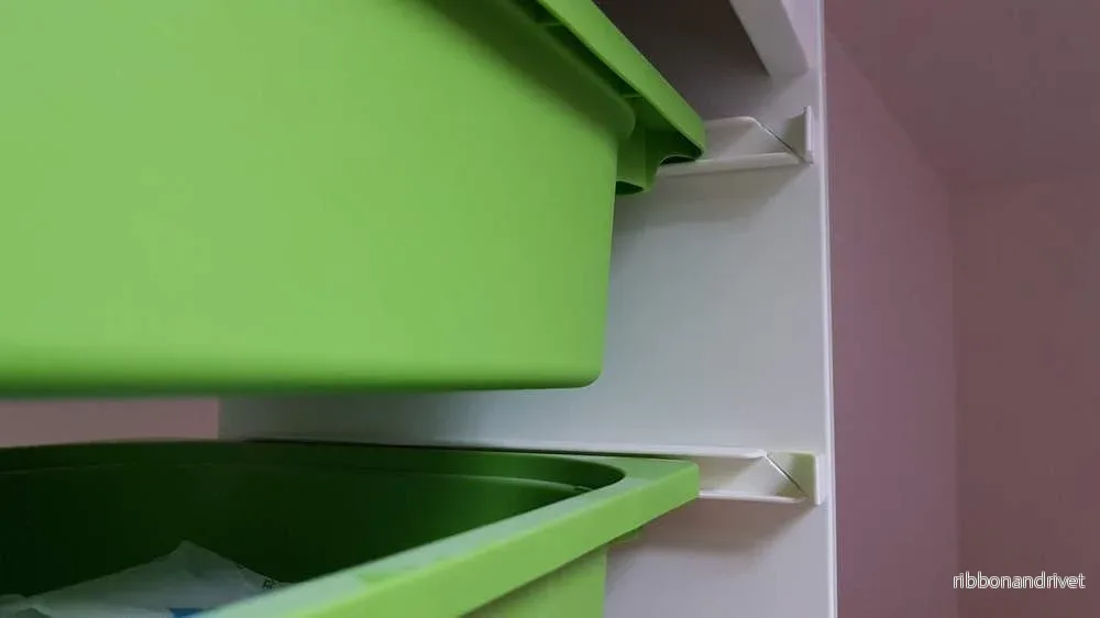 Ändstopp för IKEA TROFAST Möbler. 4 set om 2 stycken