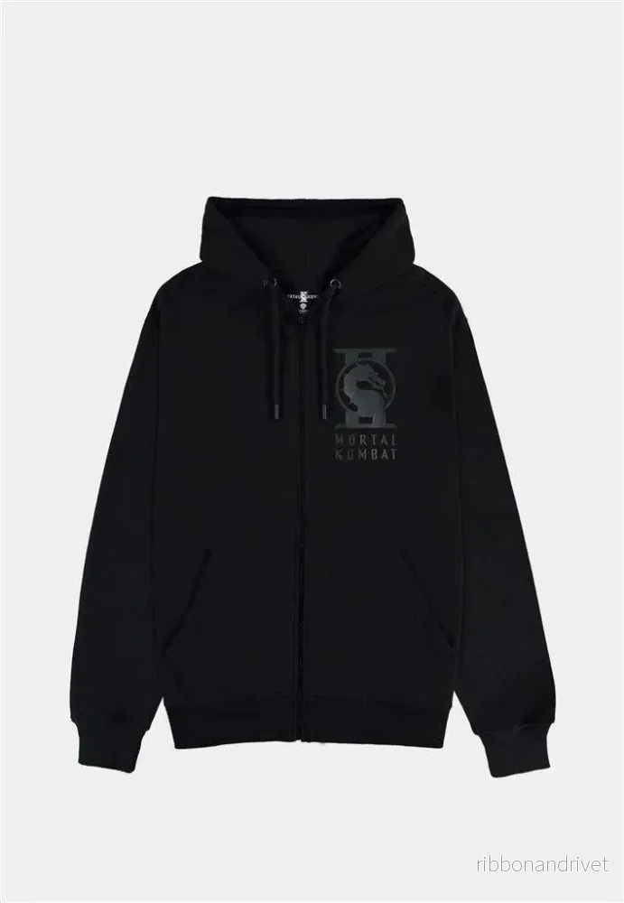Mortal Kombat 2 herrhoodie med dragkedja – Dragon – 2XL