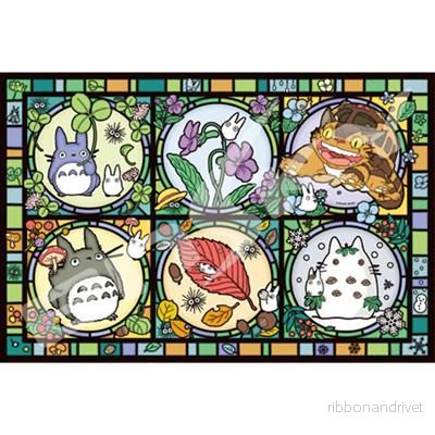 Stänkt glas pussel 1000P Alla säsonger – Min granne Totoro Stänkt glas pussel 1000P Alla säsonger – Min granne Totoro