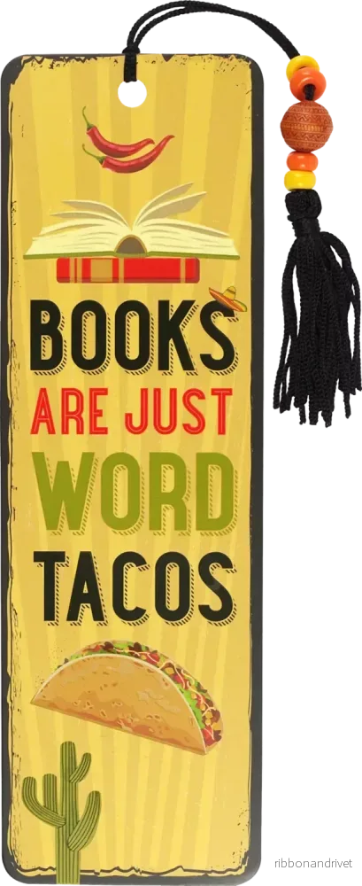 Bokmärke – Books Are Just Word Tacos Bokmärke – Books Are Just Word Tacos