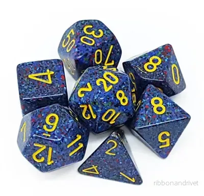 Chessex Speckled Polyhedral 7-Die Set - Twilight - Bild 3