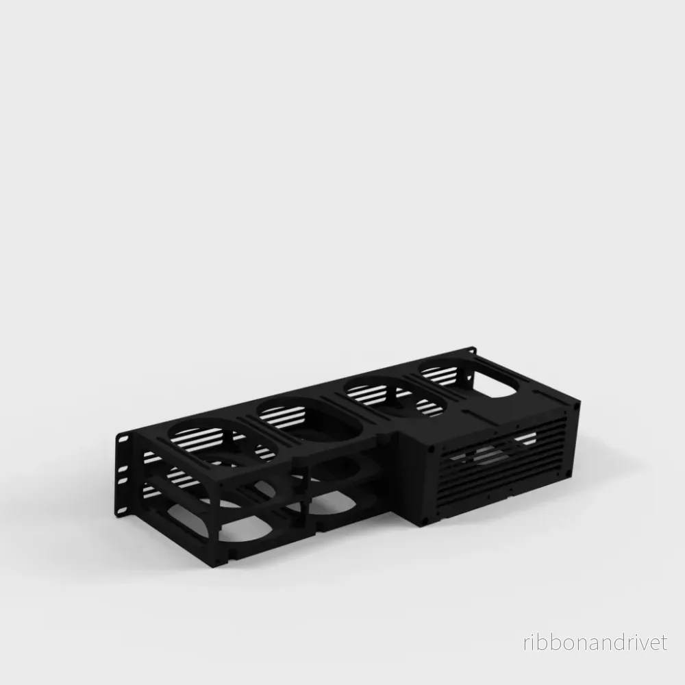19" Rackfäste för 8x 3,5" Hårddiskar - Bild 2