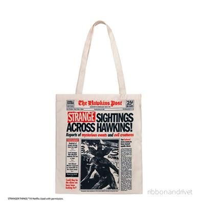 Tote-väska – Hawkins Turned Upside Down – Stranger Things Tote-väska – Hawkins Turned Upside Down – Stranger Things
