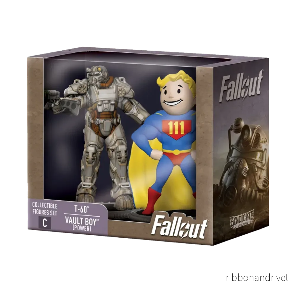 Fallout Samlarfigurer Set T-60 & Vault Boy (Power) Fallout Samlarfigurer Set T-60 & Vault Boy (Power)