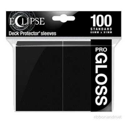 Ultra PRO – Standard Sleeves – Gloss Eclipse – Jet Black (100 Hylsor) Ultra PRO – Standard Sleeves – Gloss Eclipse – Jet Black (100 Hylsor)