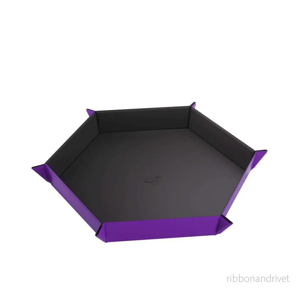Gamegenic – Magnetisk Tärningsbricka Hexagonal Svart/Lila Gamegenic – Magnetisk Tärningsbricka Hexagonal Svart/Lila
