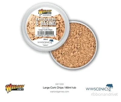 Battlefields & Basing: Stora Korkchips (180ml)