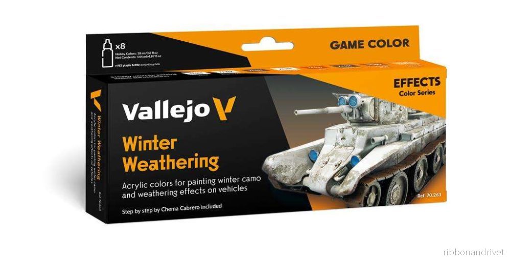 Vallejo Model Color Winter Weathering Set – 8 Färger 18 ml Vallejo Model Color Winter Weathering Set – 8 Färger 18 ml