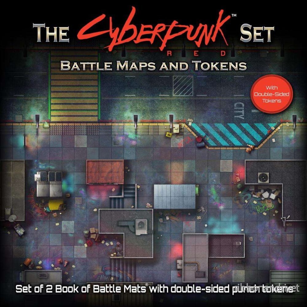 Cyberpunk Set Slagskartor och Tokens Cyberpunk Set Slagskartor och Tokens
