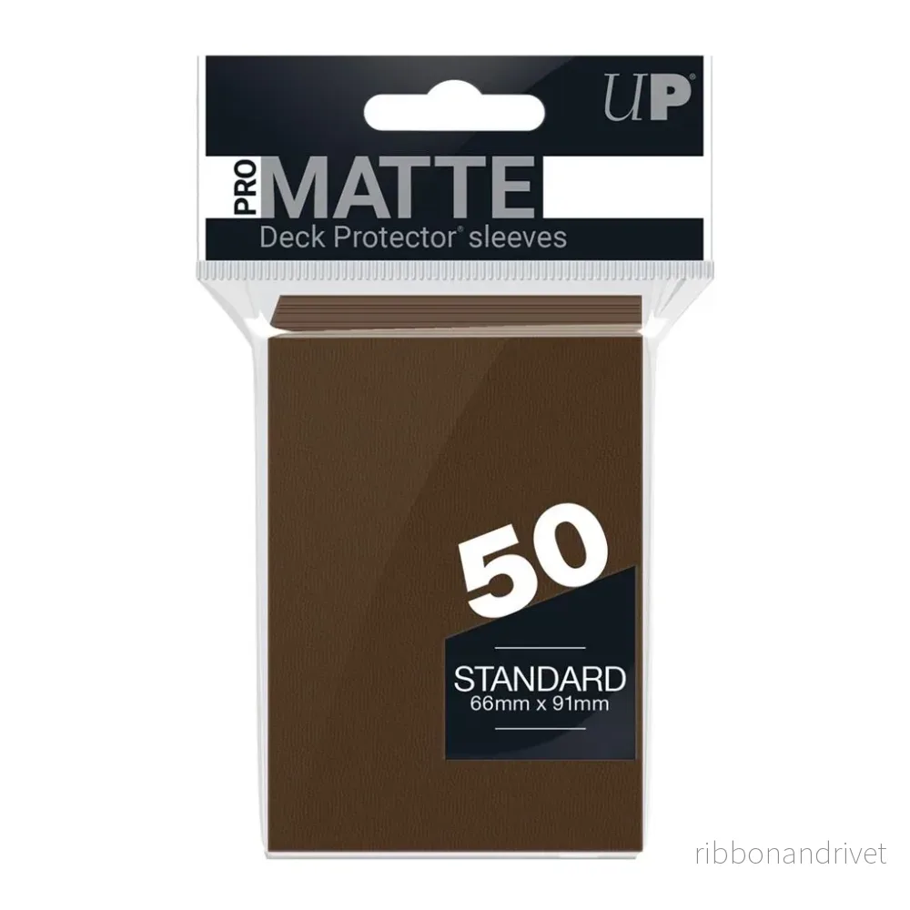 UP – Standard Sleeves – Pro-Matte – Non Glare – Brown (50 Sleeves) UP – Standard Sleeves – Pro-Matte – Non Glare – Brown (50 Sleeves)