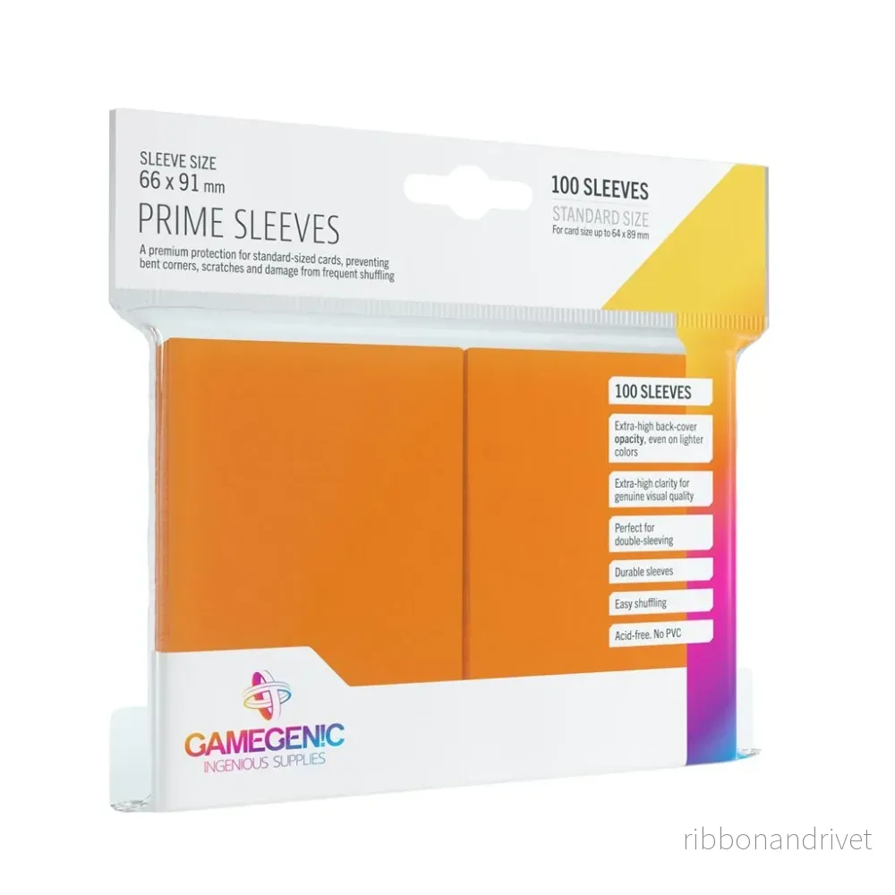 Gamegenic – Prime Sleeves Orange (100 Sleeves) Gamegenic – Prime Sleeves Orange (100 Sleeves)