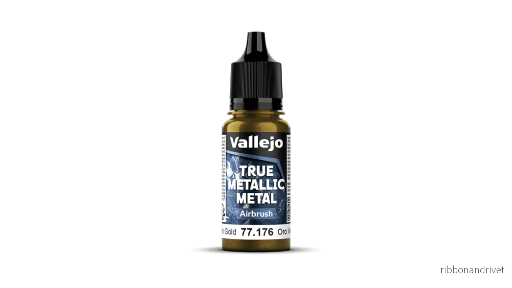 Vallejo - TMM / Airbrush - 176-18ml Grönaktigt Guld