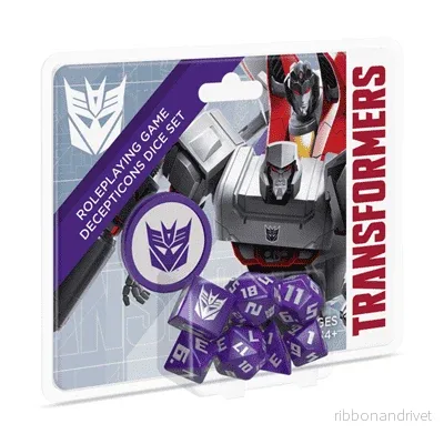 Transformers Rollspelsspels Decepticon Tärningsset