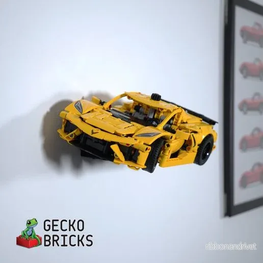 Väggfäste för LEGO Technic Chevrolet Corvette Stingray