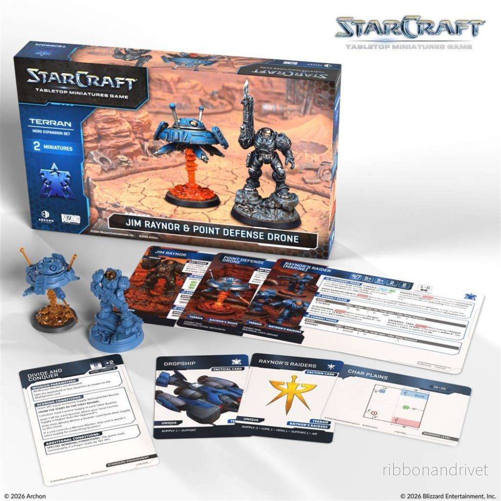 StarCraft The Miniatures Game – Jim Raynor (Raynor’s Raiders), Terran Hero Expansion Set (EN) StarCraft The Miniatures Game – Jim Raynor (Raynor’s Raiders), Terran Hero Expansion Set (EN)