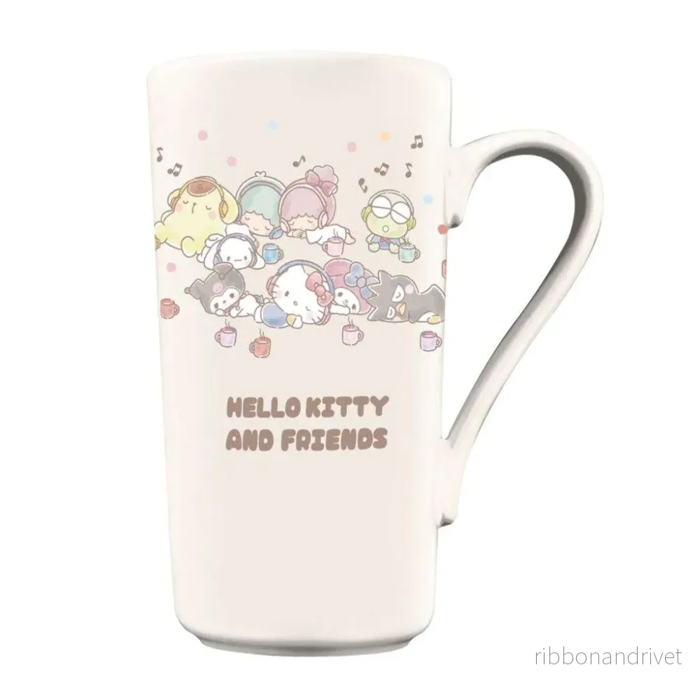 HELLO KITTY OCH VÄNNER (PASTELLER) STOR MUGG