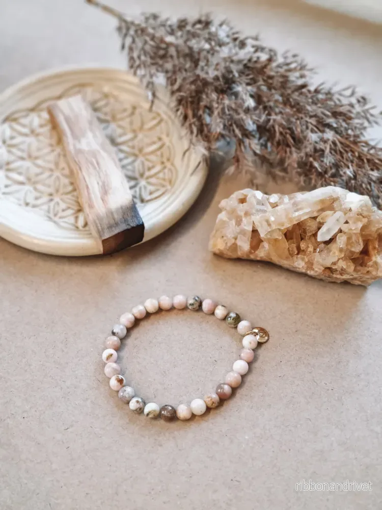 Mantra ENERGY Armband – Förlåtelse – Rosa Opal - - Bild 2