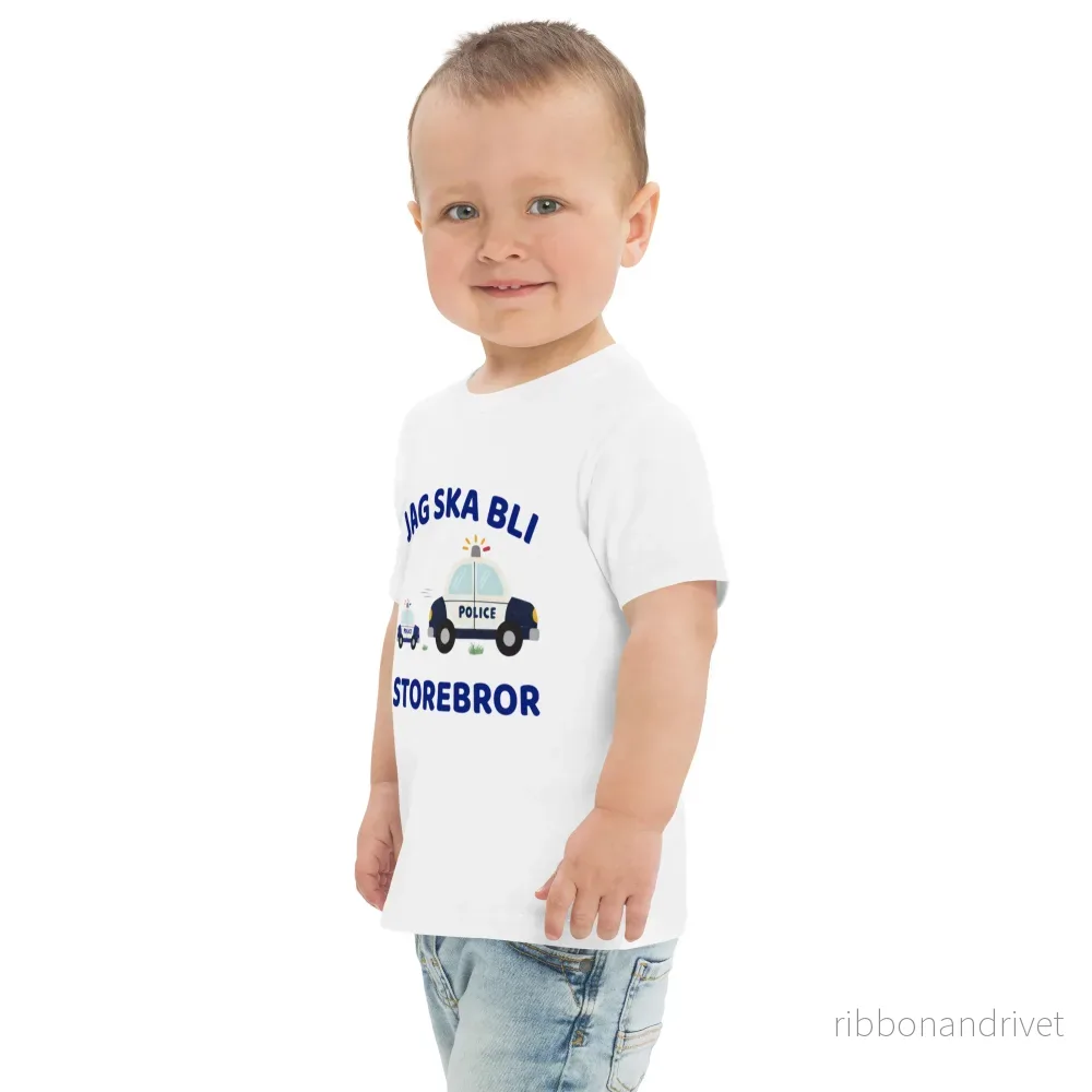 Jag ska bli storebror T-shirt - Polisbilar - Bild 3
