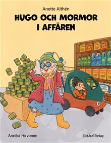 Hugo och mormor i affären