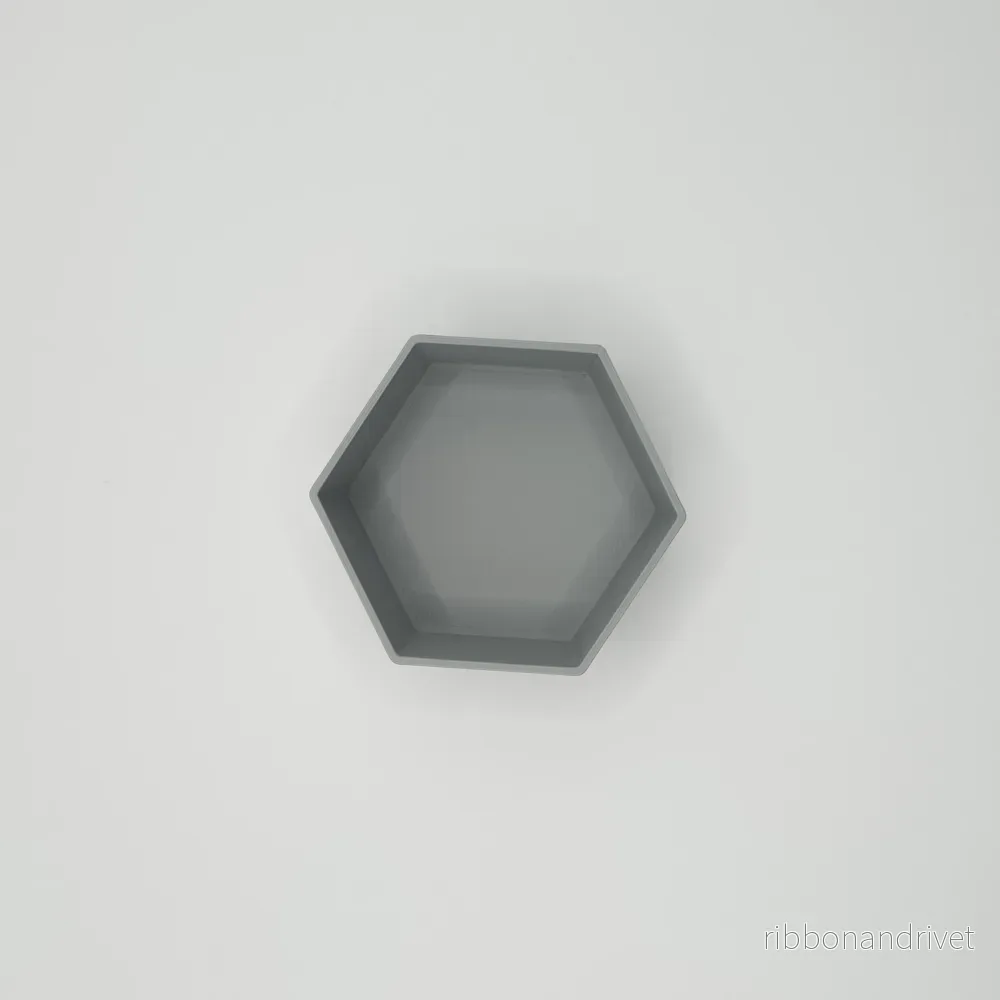 Modern hexagonal skål för förvaring och dekoration - Bild 3