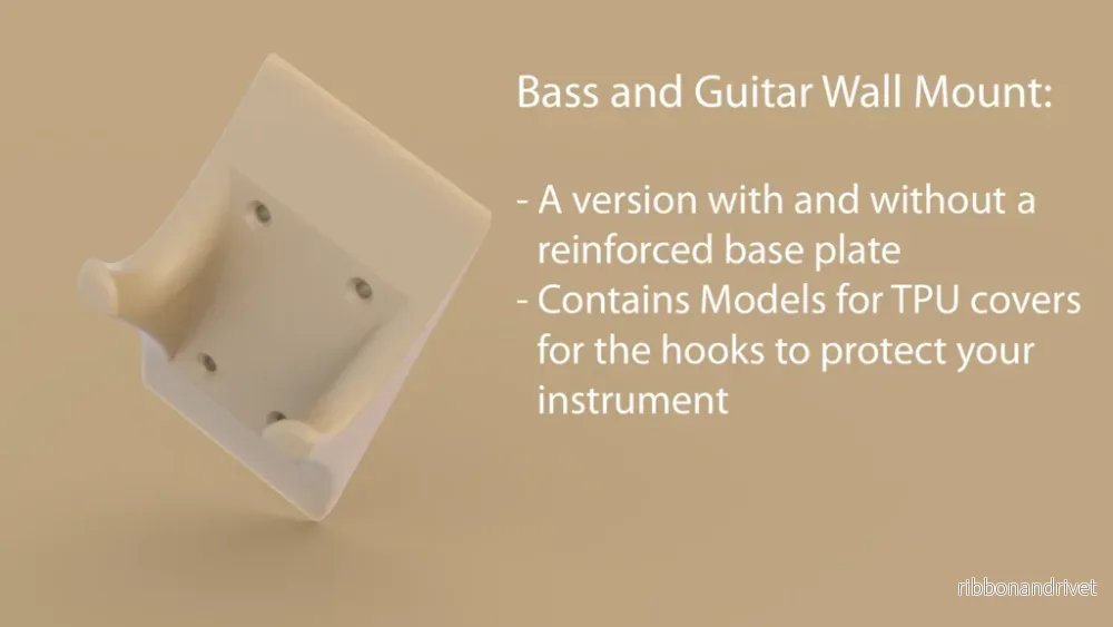 Väggfäste för bas och gitarr