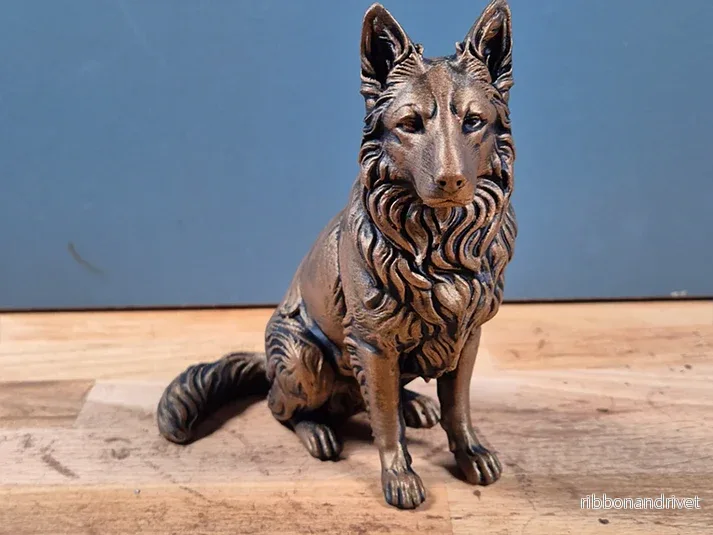 Långhårig Schäferhund – Hundfigur Långhårig Schäferhund – Hundfigur