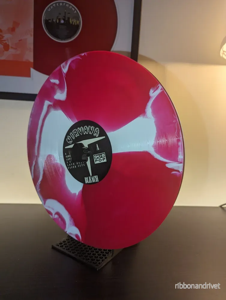 Torkställning för 2 vinylskivor Torkställning för 2 vinylskivor