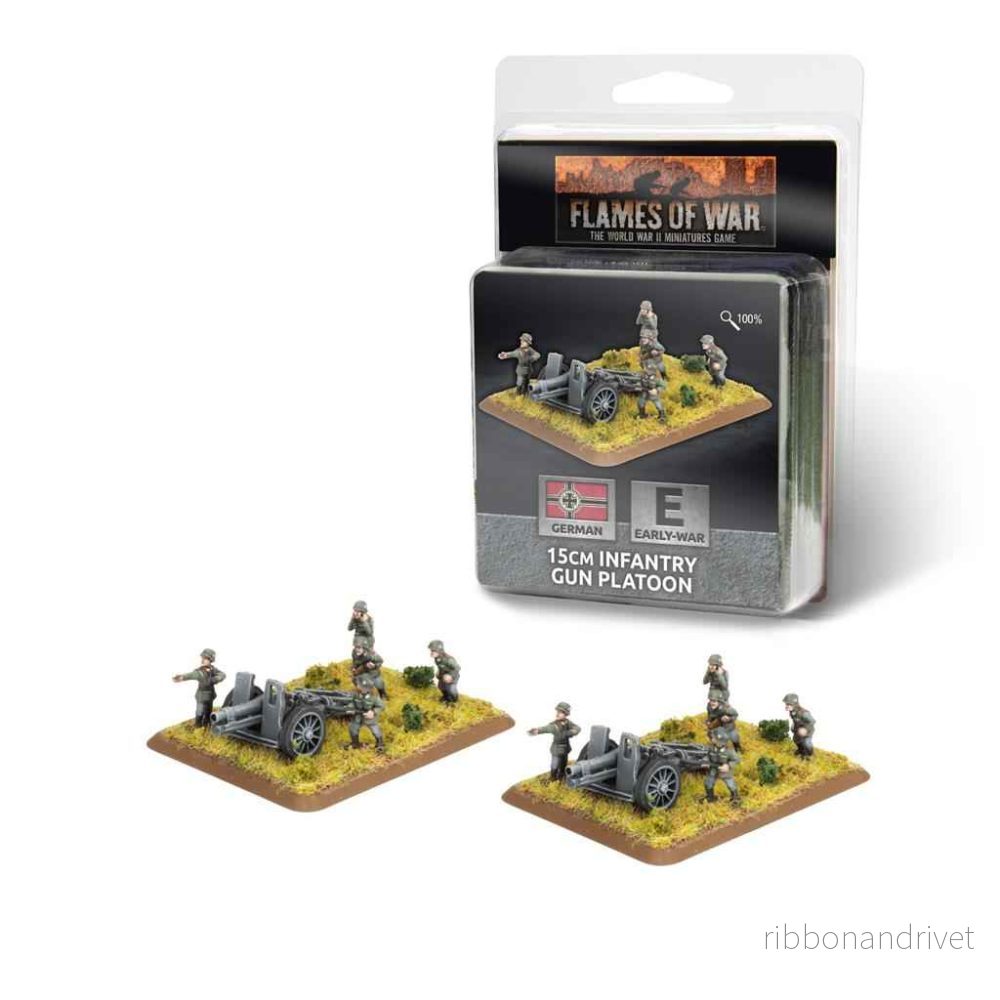 Flames of War – 15 cm infanterikanonpluton (2 kanoner) Flames of War – 15 cm infanterikanonpluton (2 kanoner)