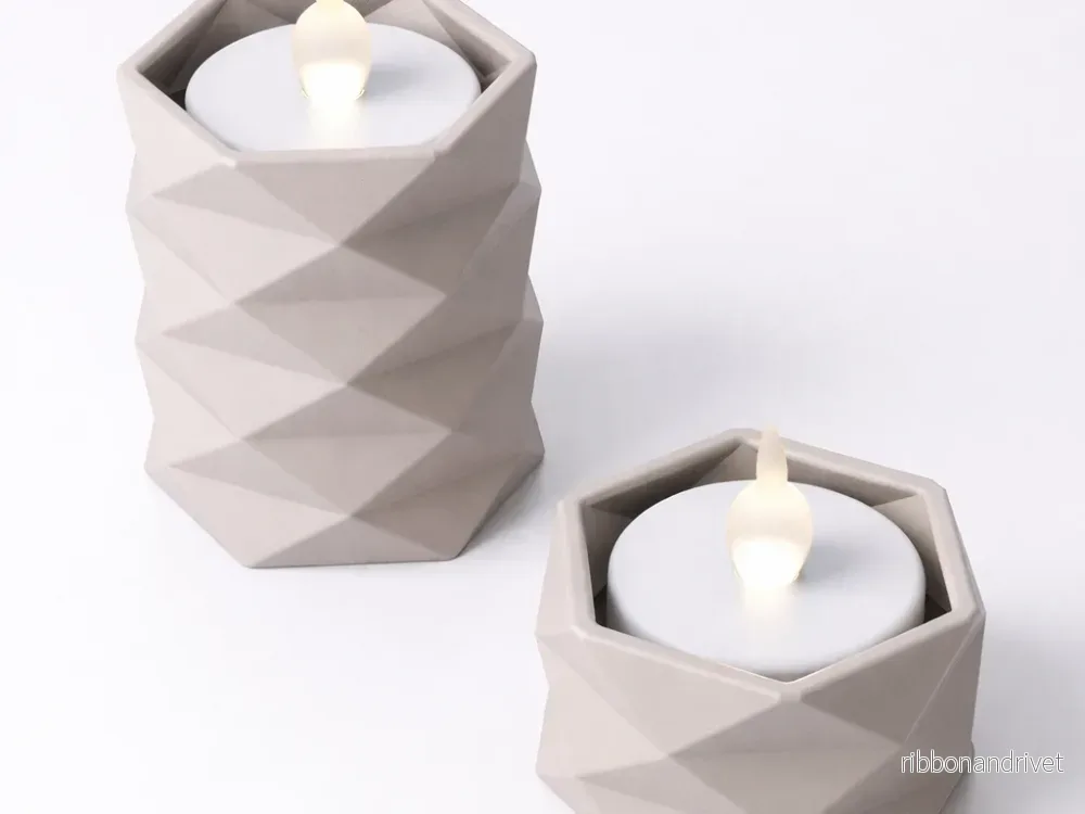 Geometrisk värmeljushållare Geometrisk värmeljushållare
