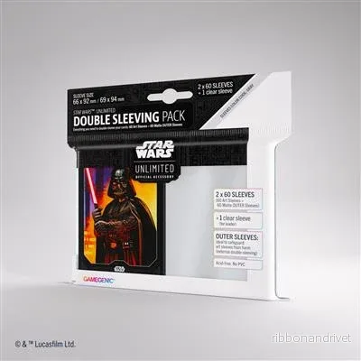 Gamegenic - Star Wars: Unlimited Art Sleeves Double Sleeving Pack - Darth Vader - Bild 2