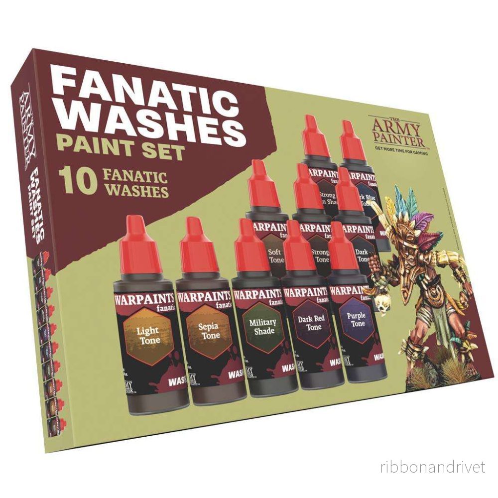 The Army Painter – Warpaints Fanatic: Washes Paint Set The Army Painter – Warpaints Fanatic: Washes Paint Set
