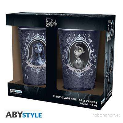 Corpse Bride – set med 2 XXL-glas – Victor & Emily Corpse Bride – set med 2 XXL-glas – Victor & Emily