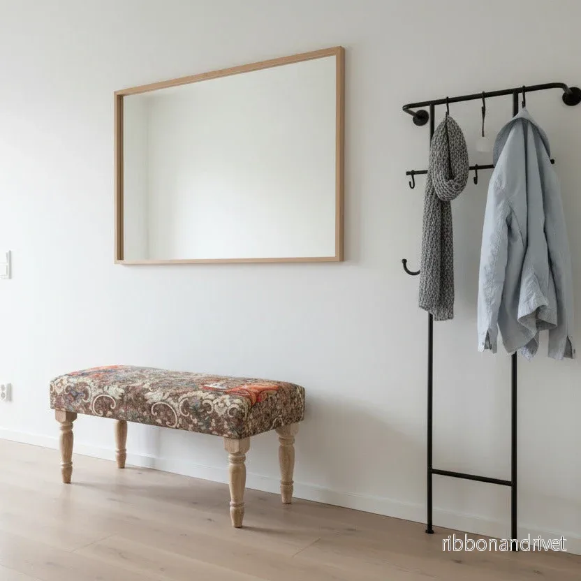 Modern sittpall i gustaviansk stil