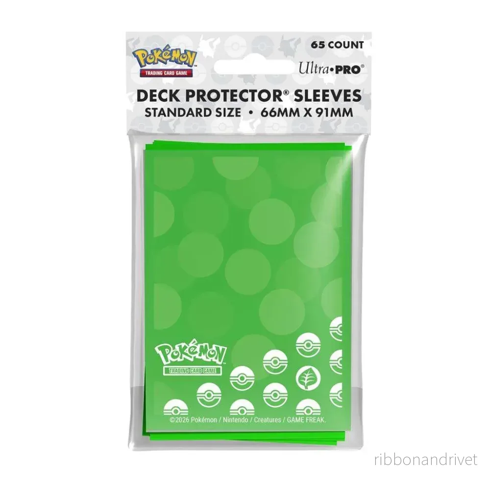 UP – Energi – Gräs Typ 65-pack Skyddsfodral för Pokémon-kortspel UP – Energi – Gräs Typ 65-pack Skyddsfodral för Pokémon-kortspel