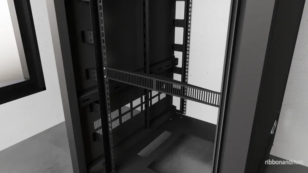 19-tums 1U Blindpanel för Server Rack