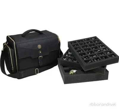 ENHANCE Wide Base Miniature Figure Vault – Förvaring för 58 Minis + Anpassad Skumtråg ENHANCE Wide Base Miniature Figure Vault – Förvaring för 58 Minis + Anpassad Skumtråg