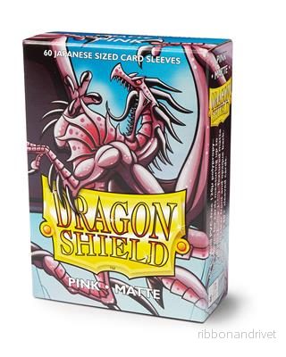 Dragon Shield Små Sleeves - Japansk Matt Rosa (60 Sleeves) - Bild 2